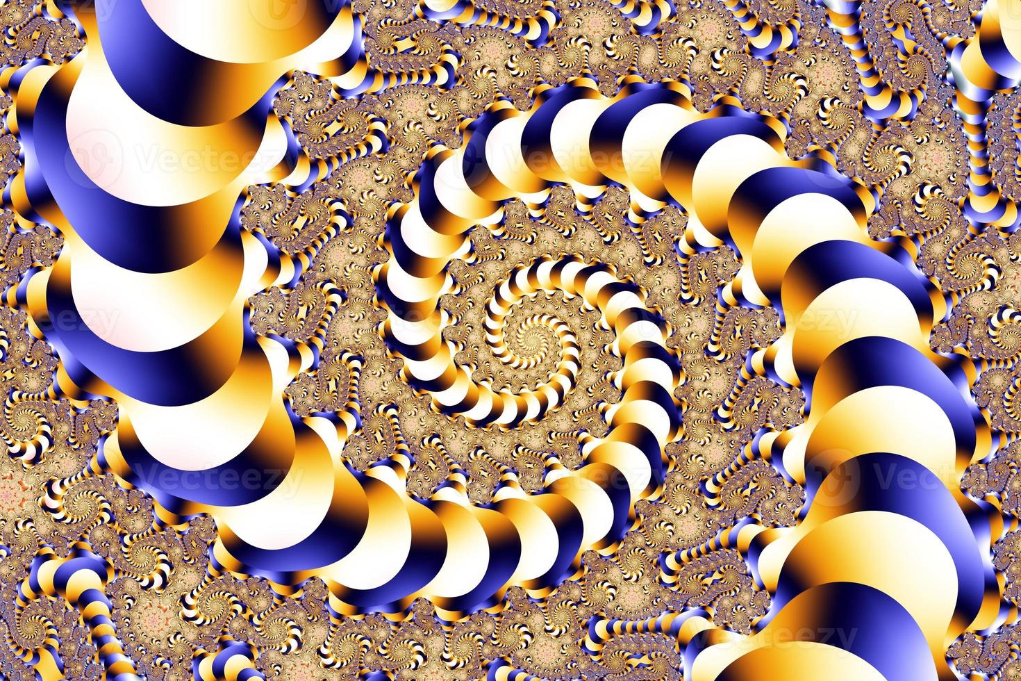 Beautiful zoom into the infinite mathematical mandelbrot set fractal. photo