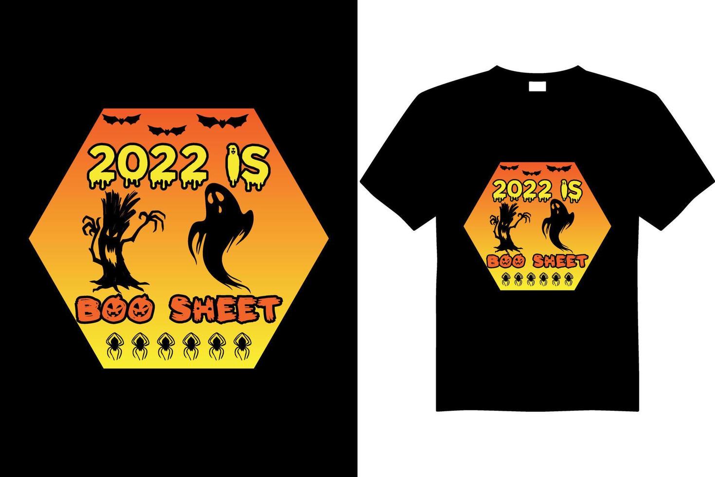 diseño de camiseta de halloween 2022 vector