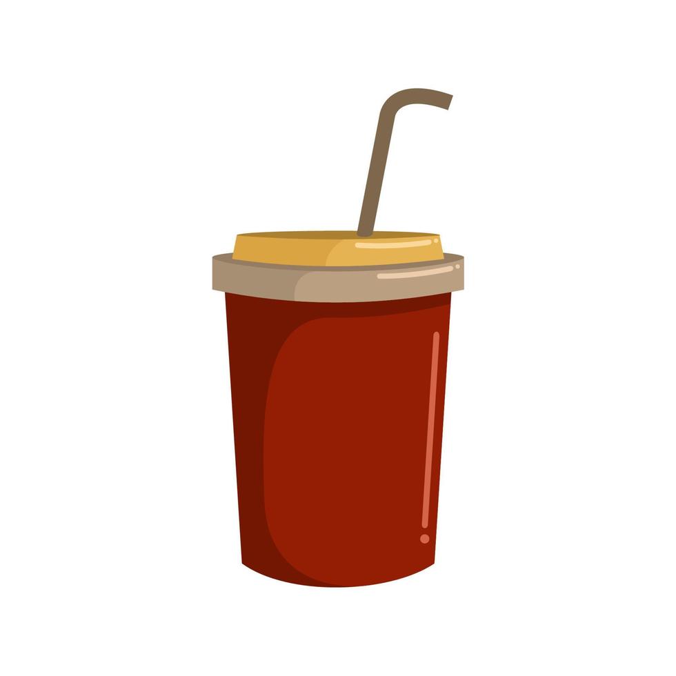 cup drink flat illustration, vector file eps 10