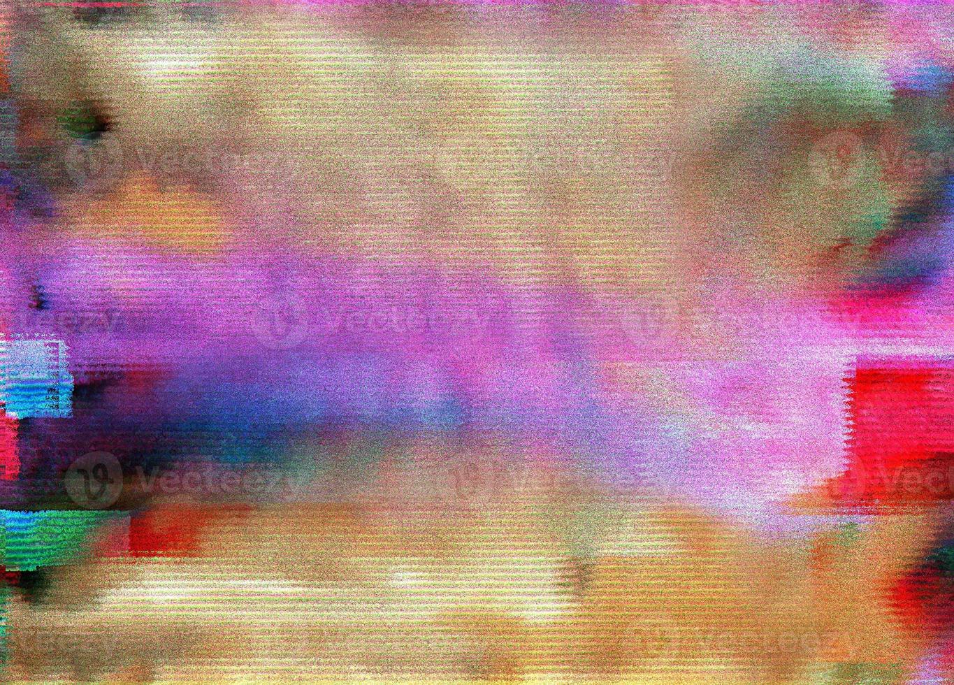 Abstract colorful background with glitch effect for background. Noise Texture of video glitch error. Test screen photo