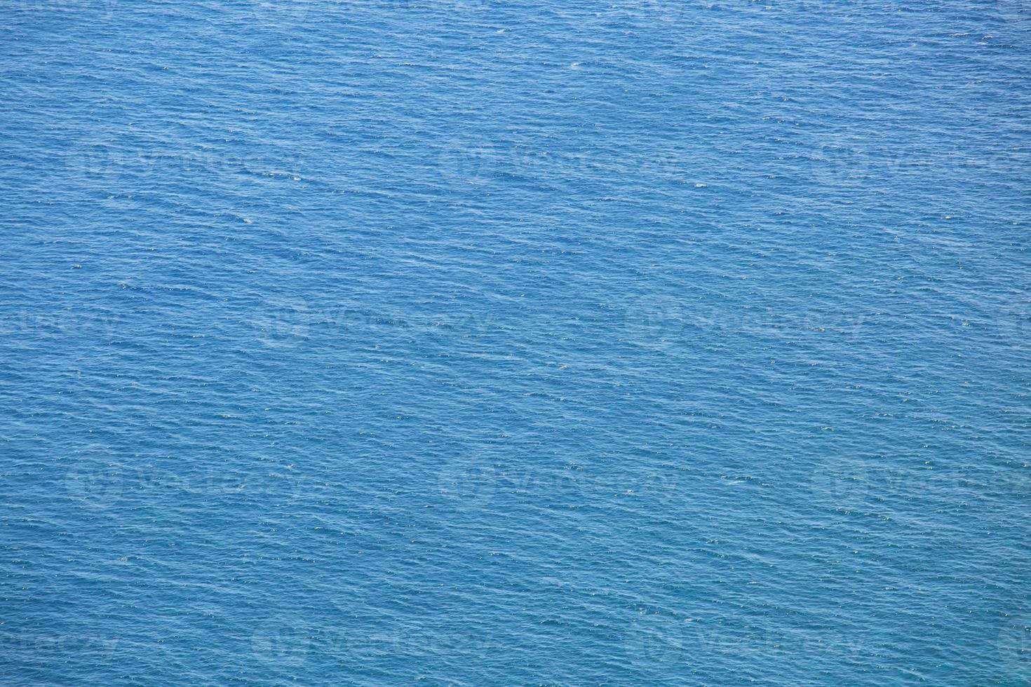 Blue Sea surface aerial view with waves from a drone, empty blank to background. soft focus. photo