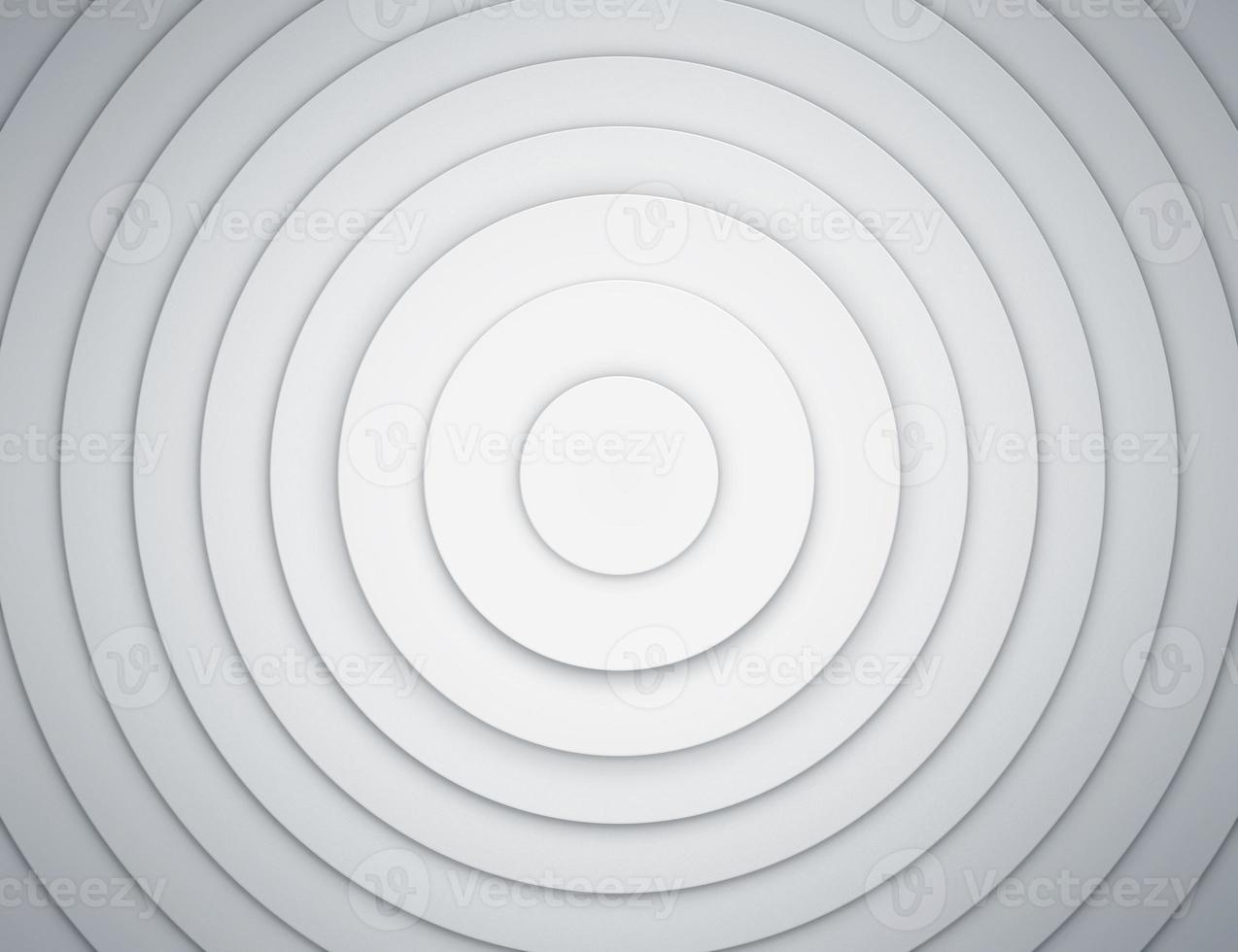Fondo abstracto de círculos limpios. concepto de textura circular para el diseño de negocios. patrón geométrico moderno. renderizado de anillos 3d foto