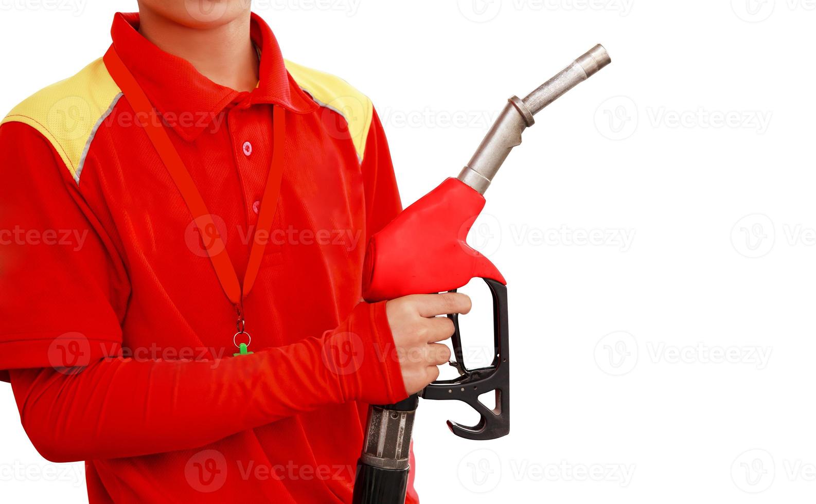 Gas Station Worker and service 10574076 Stock Photo at Vecteezy