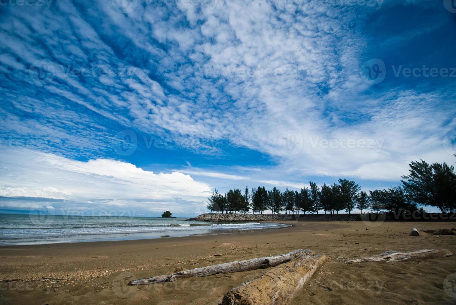 Tropical sand beach photo