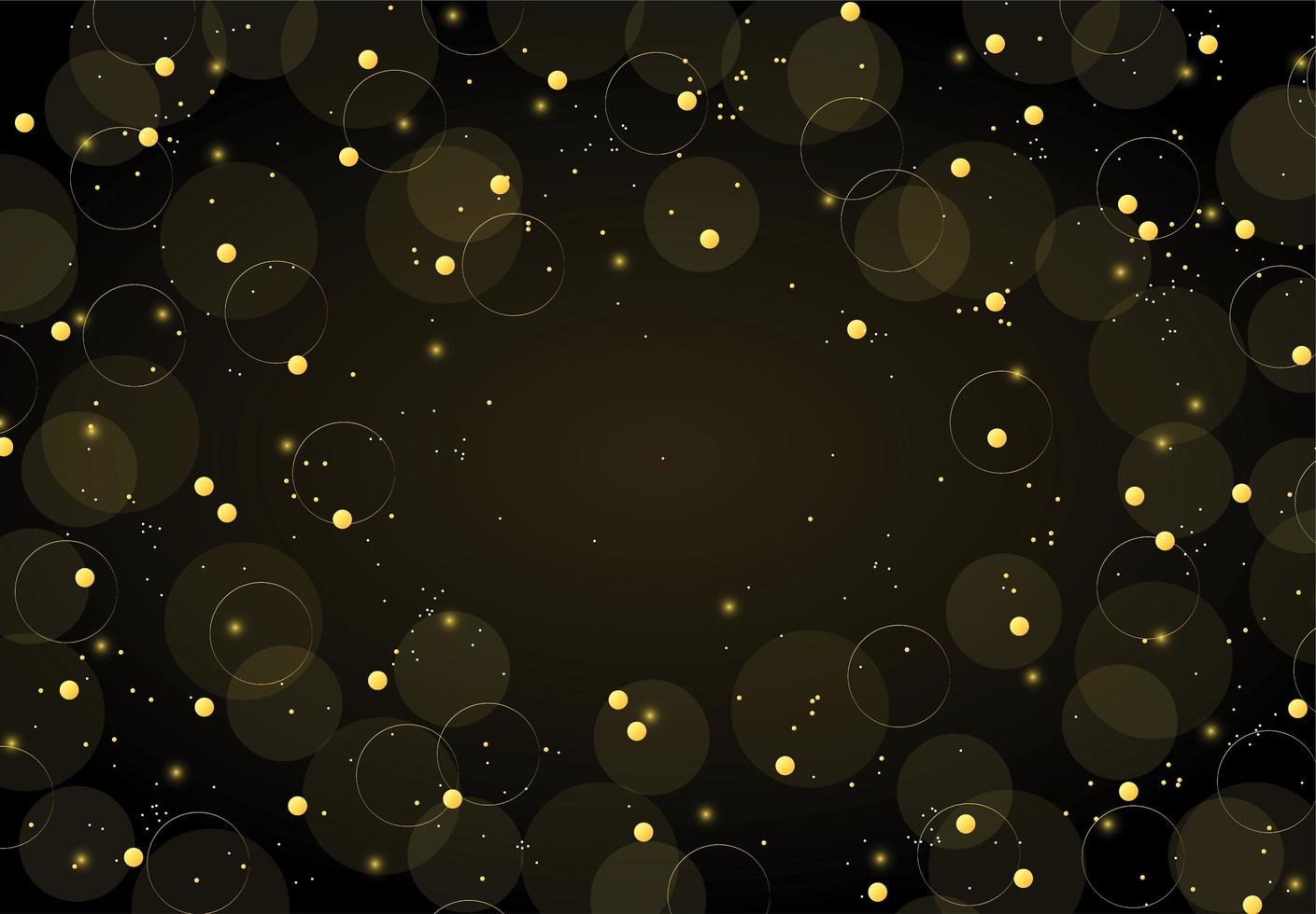 elegant gold bokeh and glitters background design photo