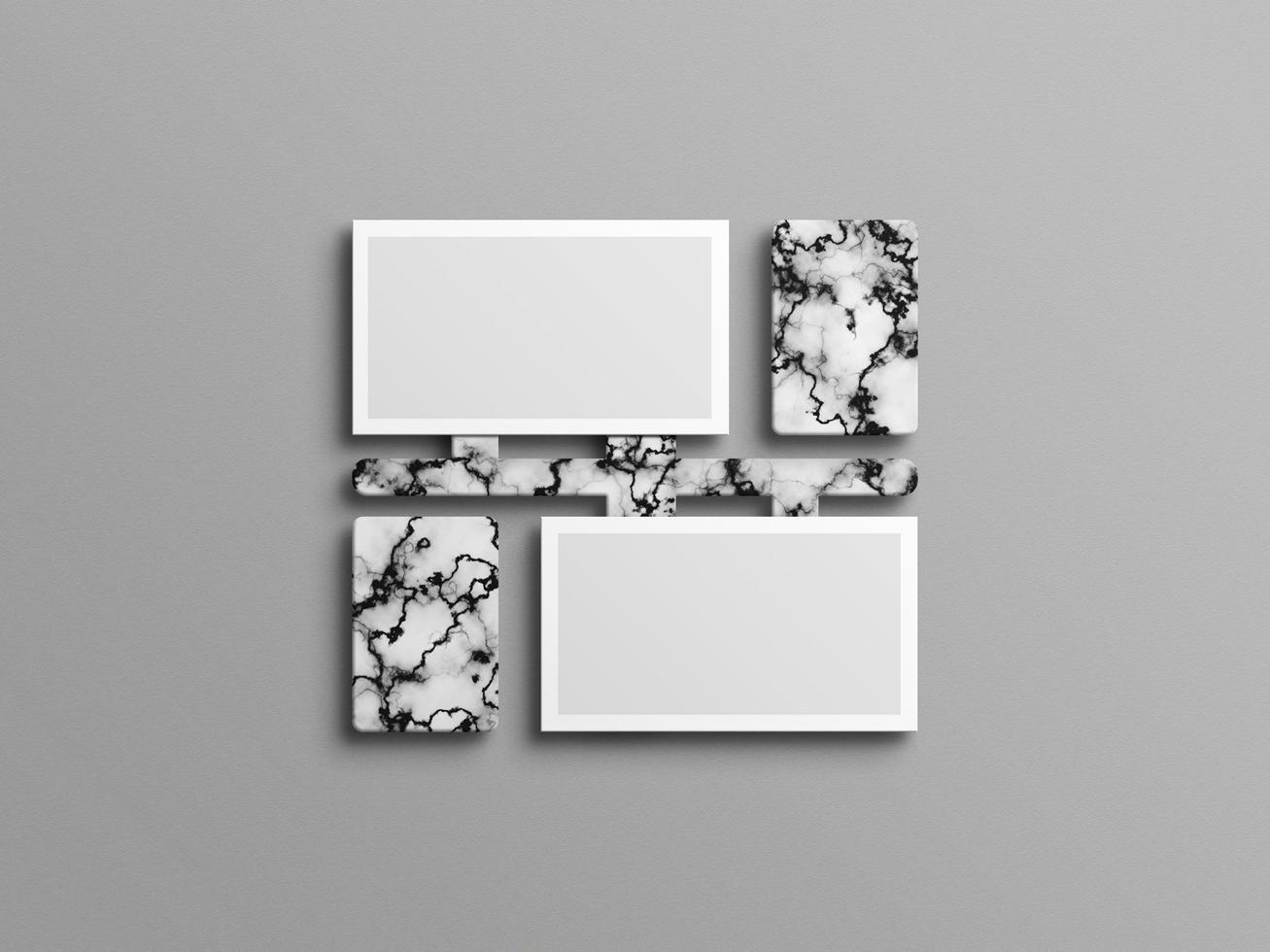 Minimal business card blank mockup photo