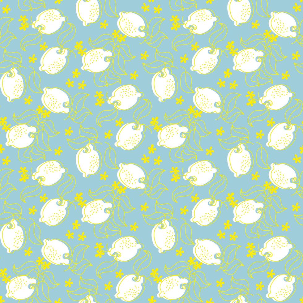 summer lemon digital paper seamless pattern photo