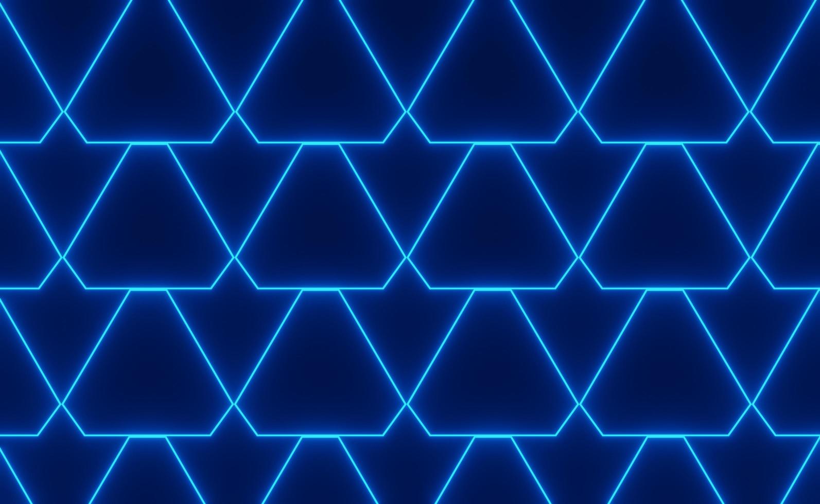 3d render of RGB neon light on darkness background. Abstract Laser lines show at night. Ultraviolet spectrum beam scene photo