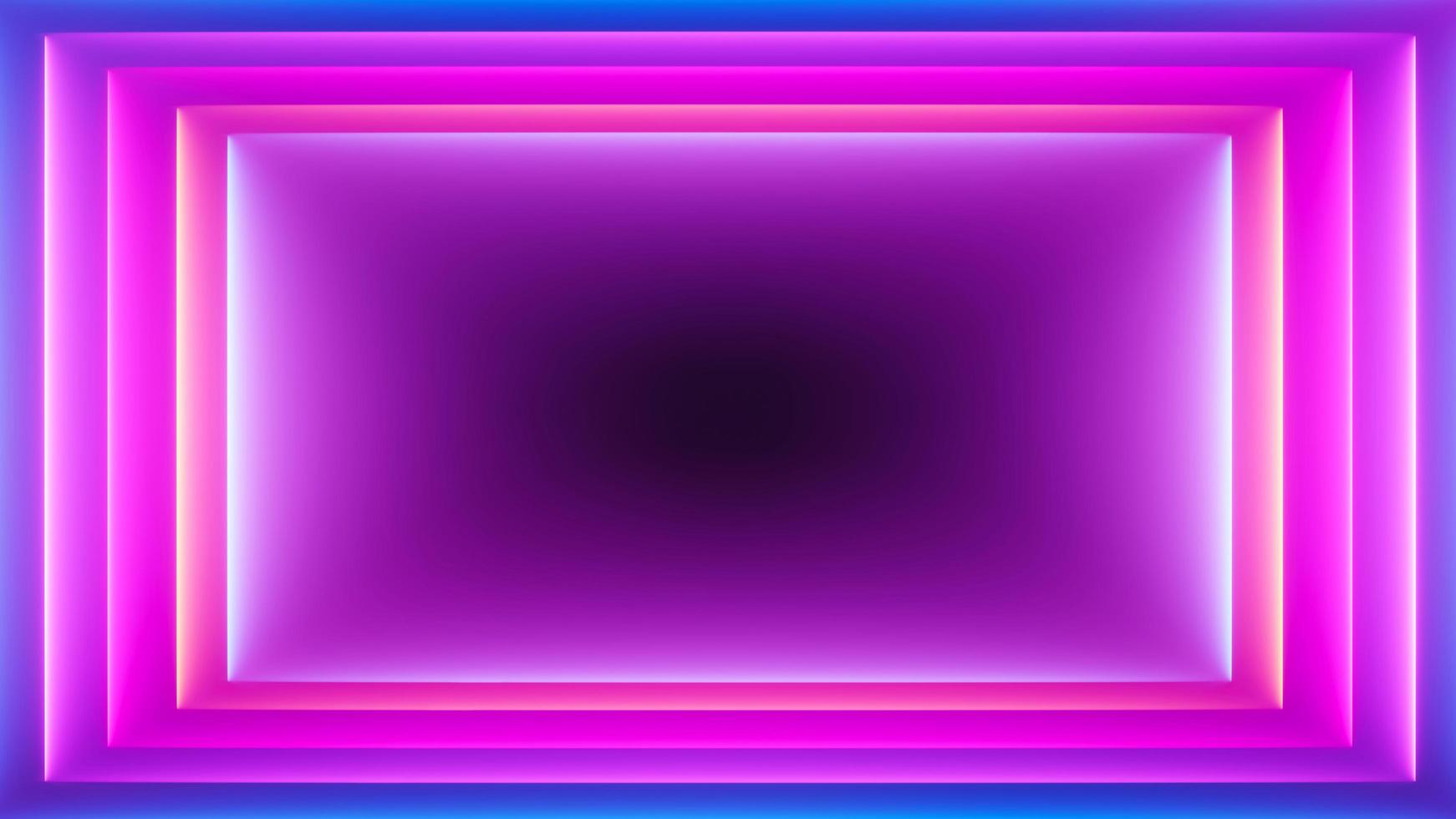 3d render of flash neon and light glowing on dark scene. Speed light moving lines. photo