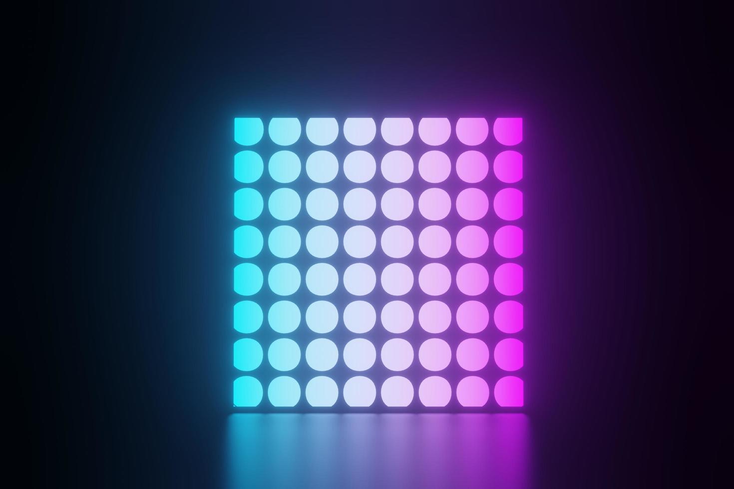 3d render of RGB neon light on darkness background. Abstract Laser lines show at night. Ultraviolet spectrum beam scene photo