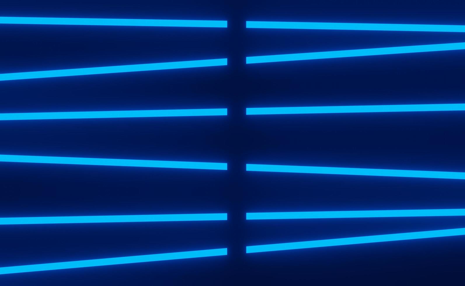 3d render of RGB neon light on darkness background. Abstract Laser lines show at night. Ultraviolet spectrum beam scene photo