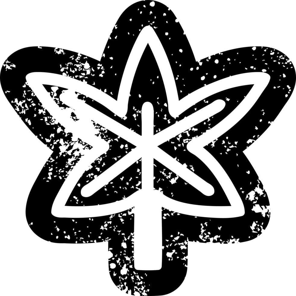 icono de hoja de marihuana vector