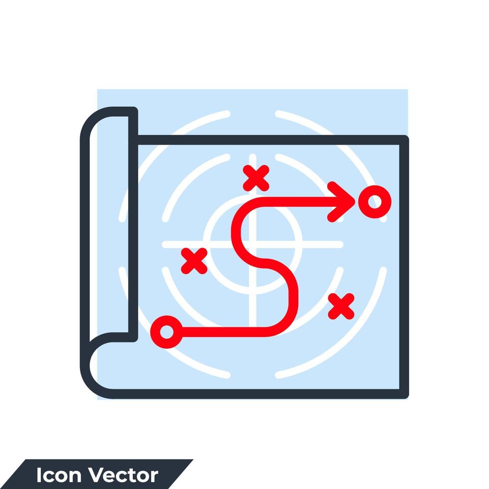 planning icon logo vector illustration. strategy symbol template for graphic and web design collection