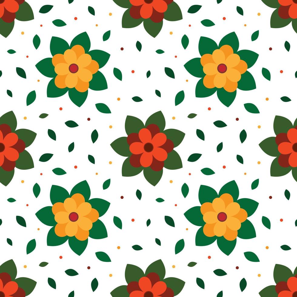 patrón de flores sin costuras, fondo de patrón floral sin costuras vector