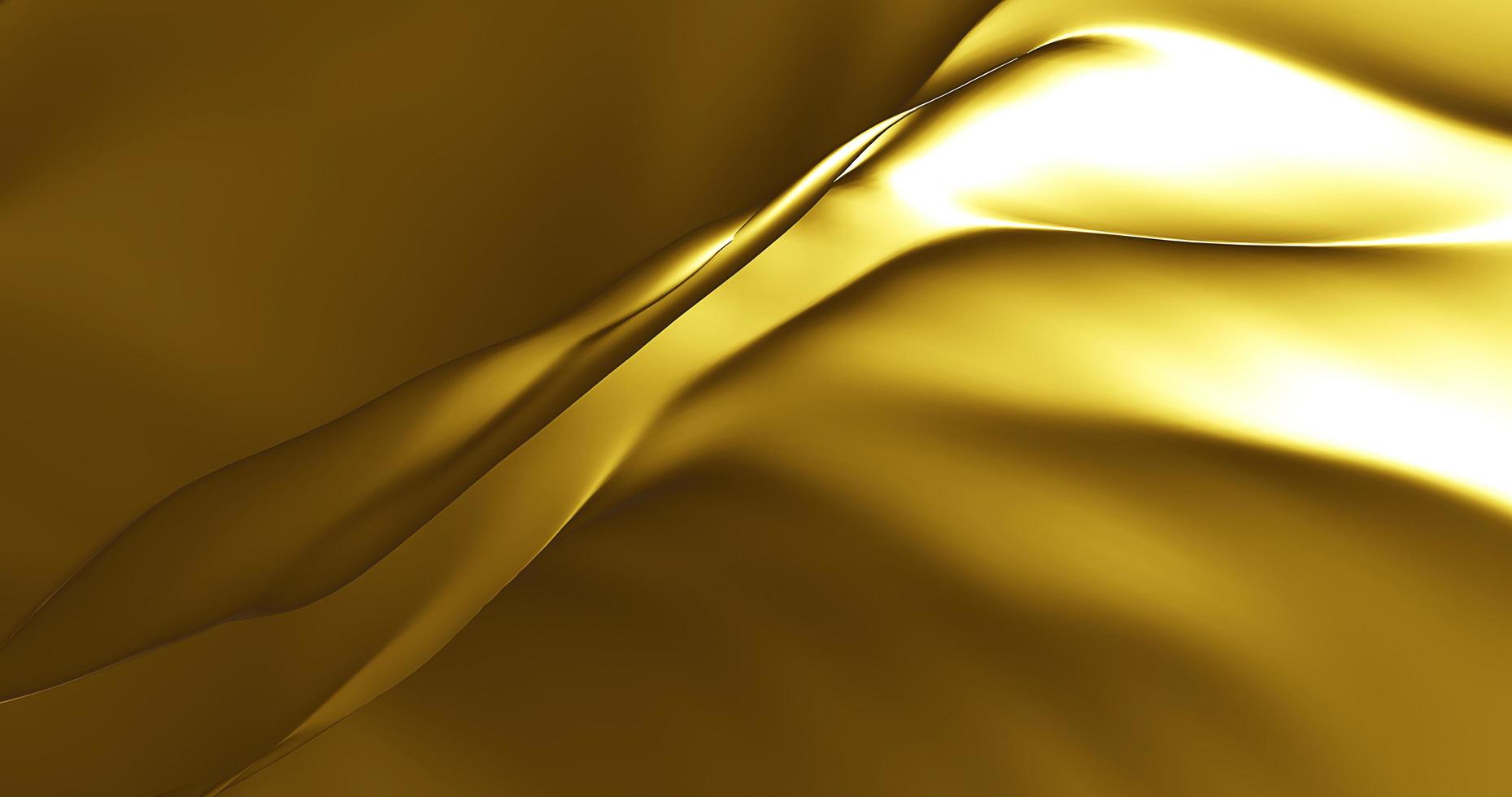 Beautiful gold blurred gradient style background. Holographic backdrop. Abstract smooth colorfull.luxury golden background. 3d rendering. photo