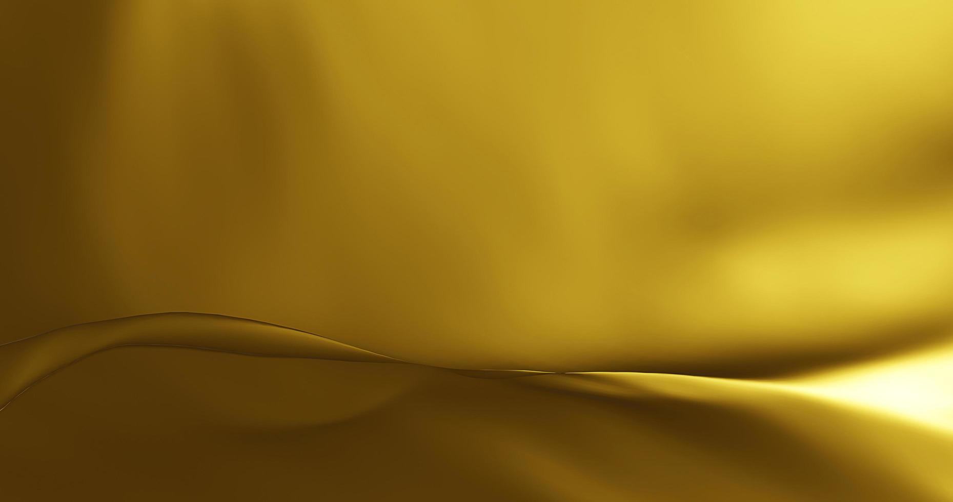 Beautiful gold blurred gradient style background. Holographic backdrop. Abstract smooth colorfull.luxury golden background. 3d rendering. photo