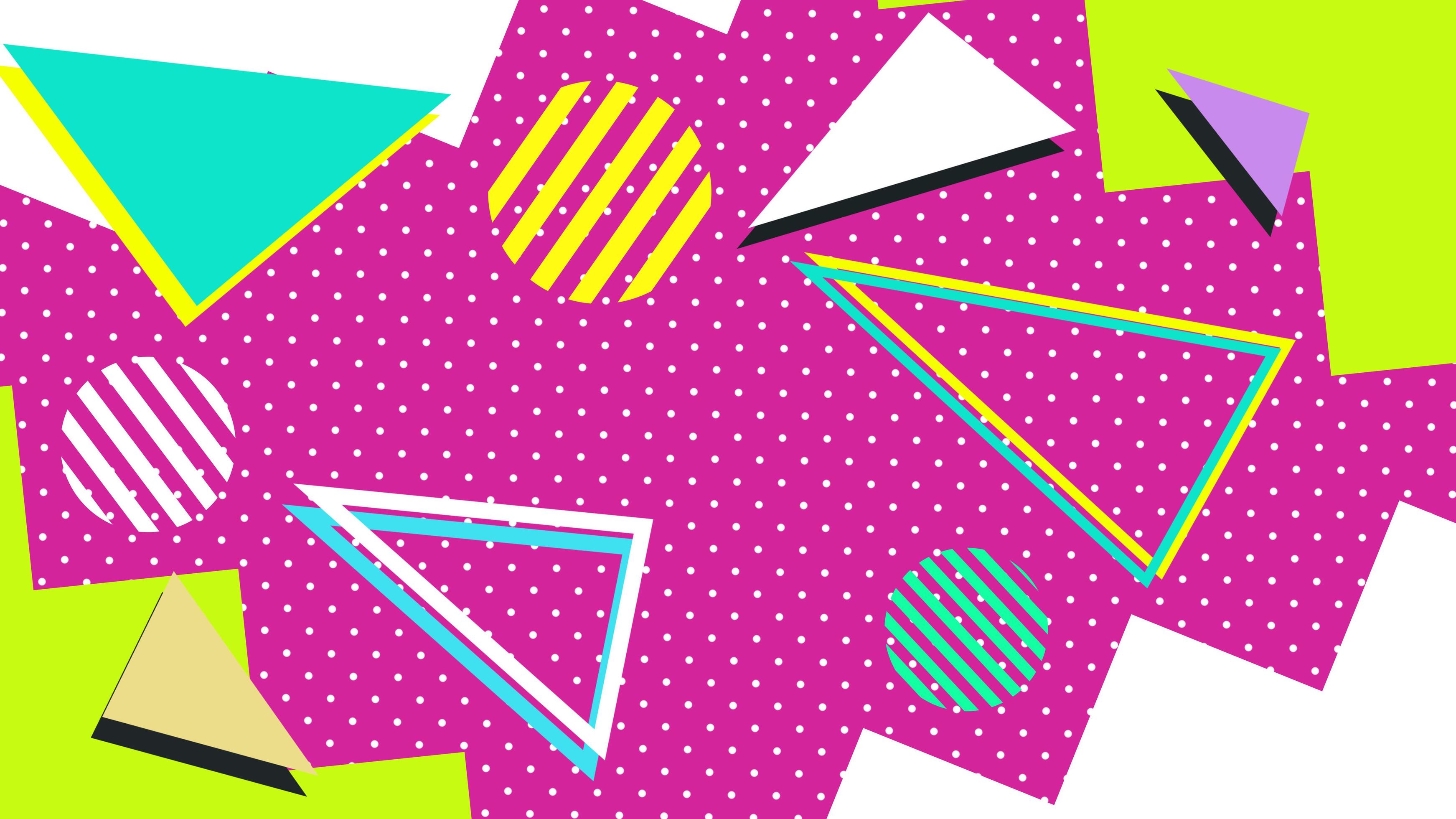 Abstract Geometric Pattern Retro Pop Art Memphis Style 80s Background abstract-geometric-pattern-retro-pop-art-memphis-style-80s-background