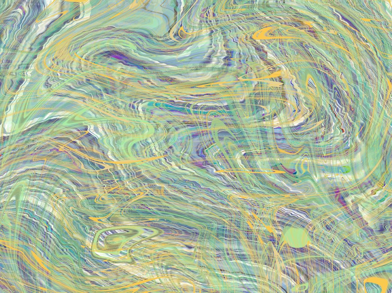 abstract mixed brushed and wave fluid pattern background , greeting card or fabric photo