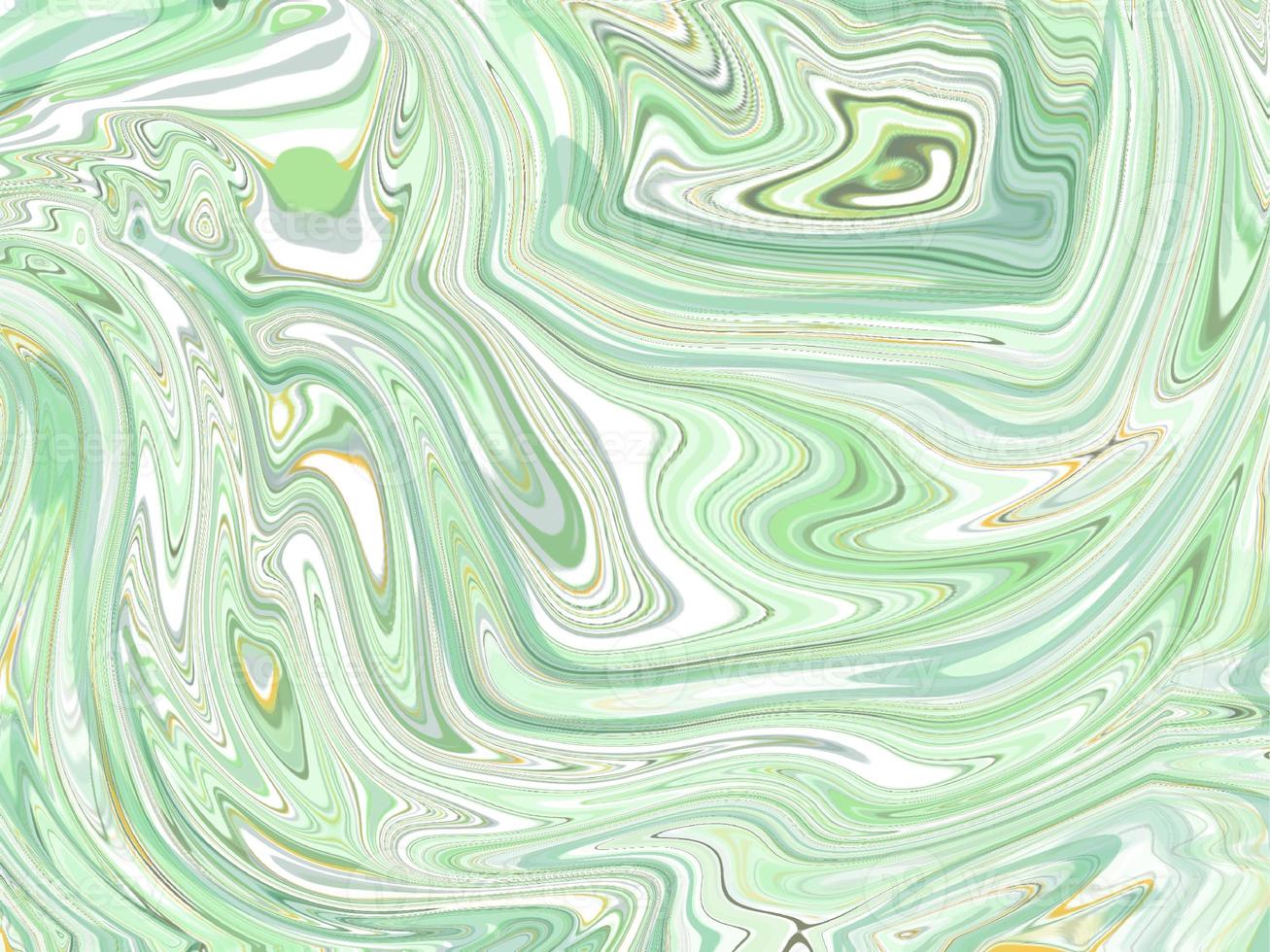 abstract green fluid wave pattern background like a marble , greeting card or fabric photo