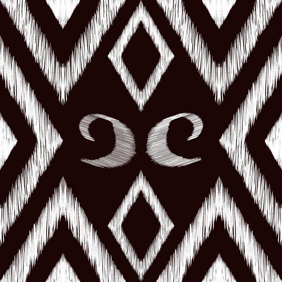Beautiful embroidery.geometric ethnic oriental pattern traditional on black background.Aztec style,abstract,,illustration.design for texture,fabric,fashion women wearing,clothing,print. photo