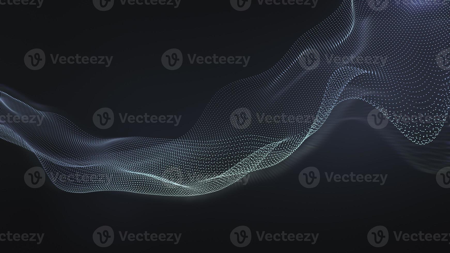 Abstract tech black background, born particles ware form. corporate, connection network concept. photo