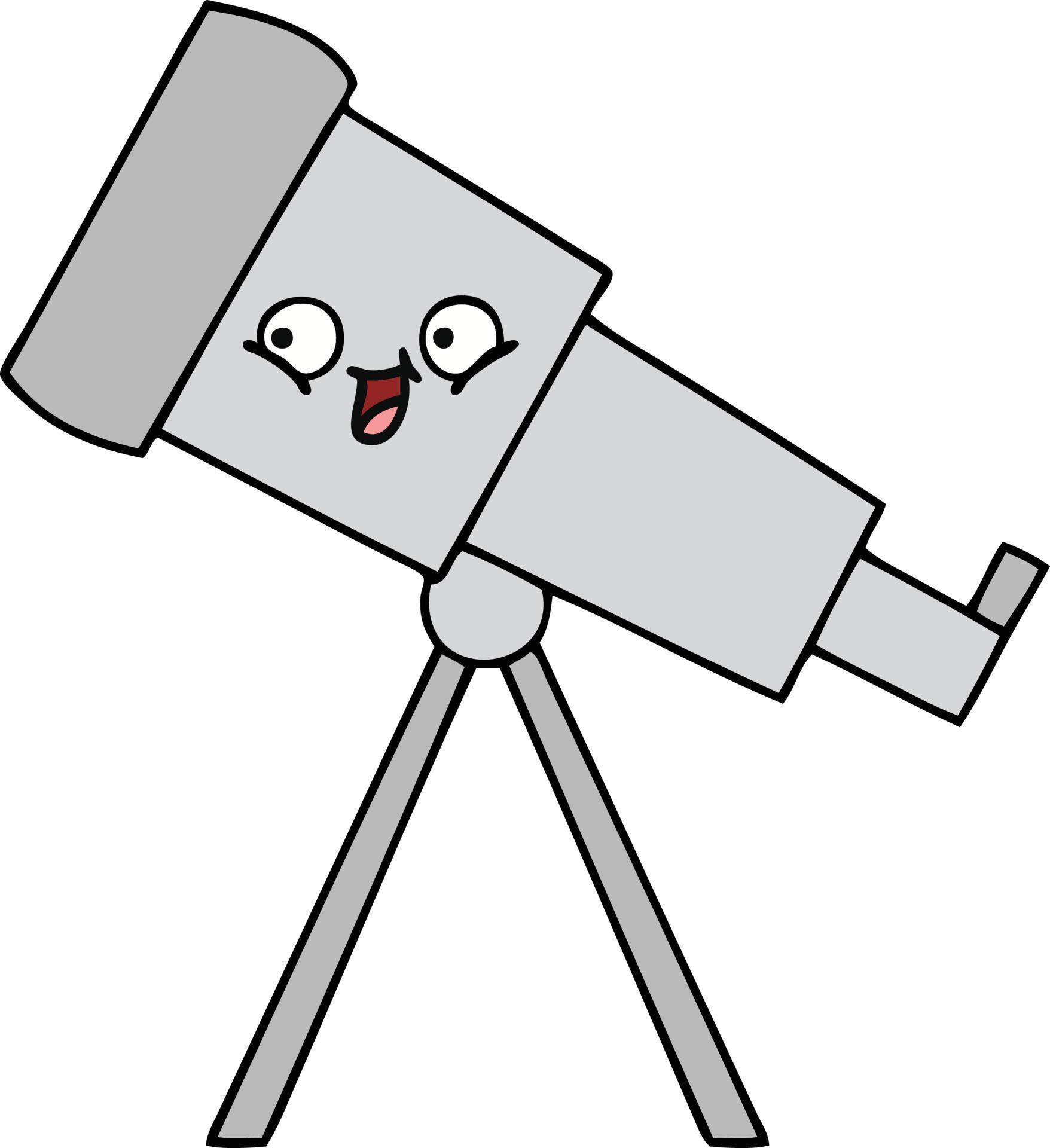 cute cartoon telescope 10577925 Vector Art at Vecteezy