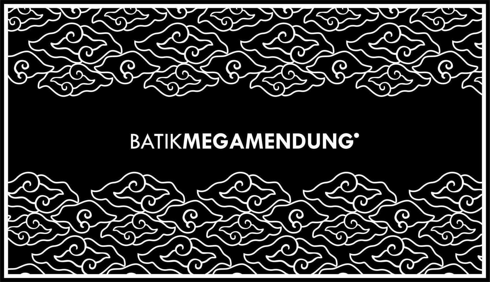 BATIK MEGA MENDUNG seamless pattern vector