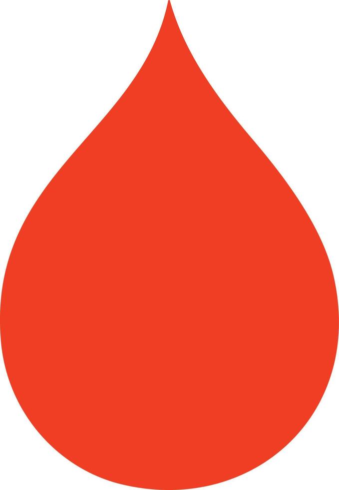 quirky hand drawn cartoon blood drop vector