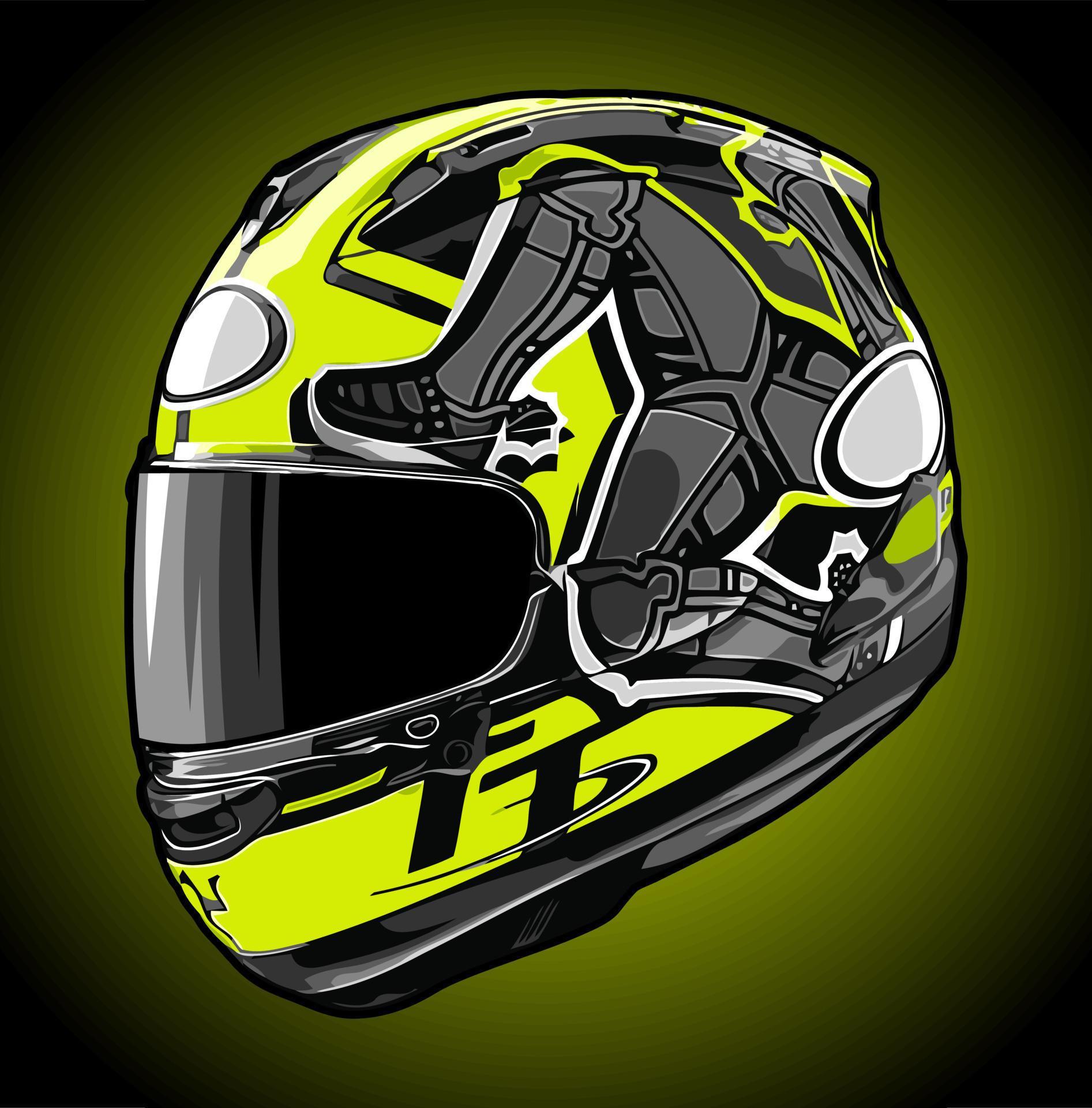 full face helmet 10581229 Vector Art at Vecteezy