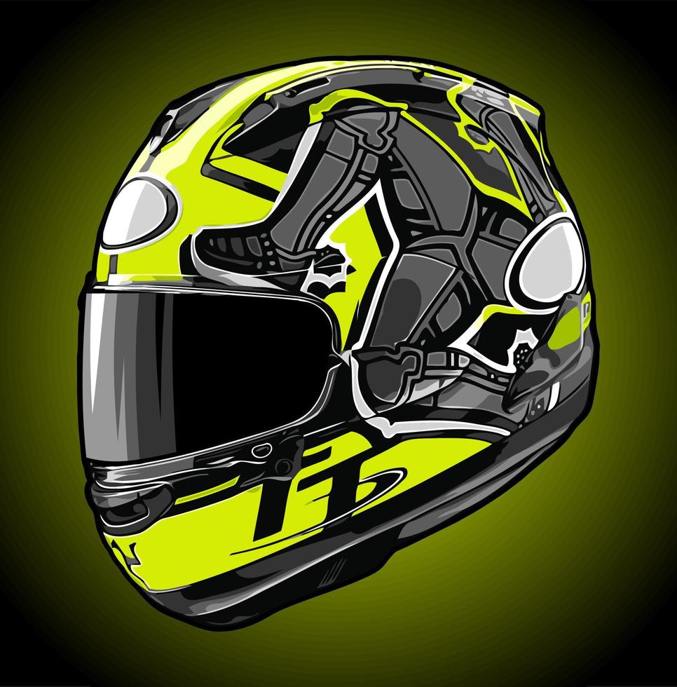 casco integral vector