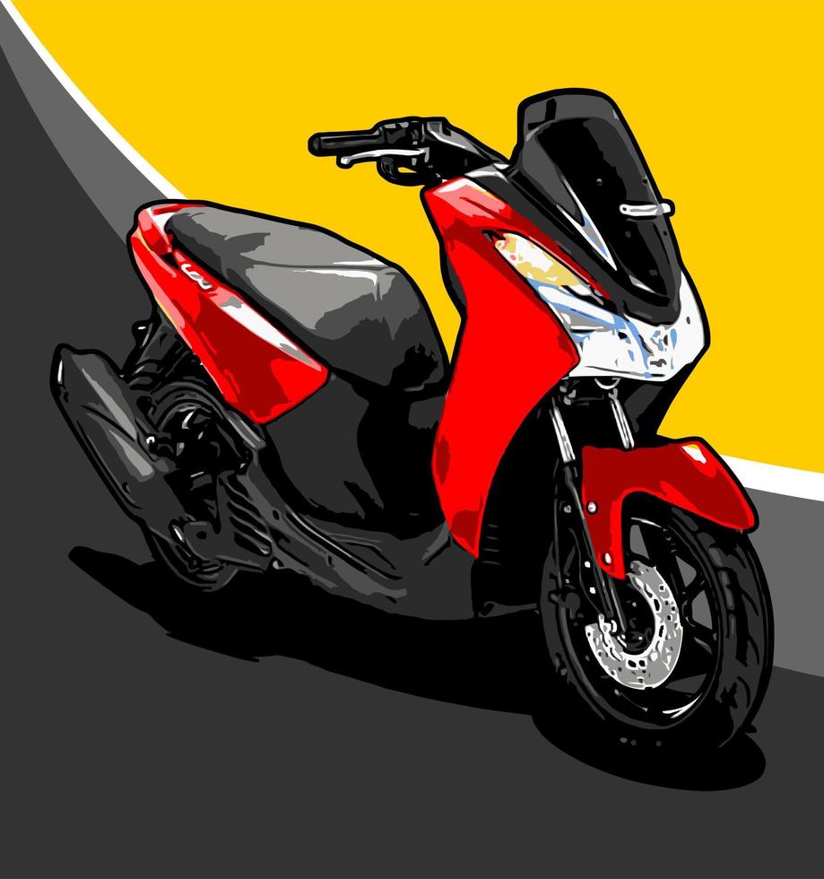 uno de los mejores scooters 125 cc vector