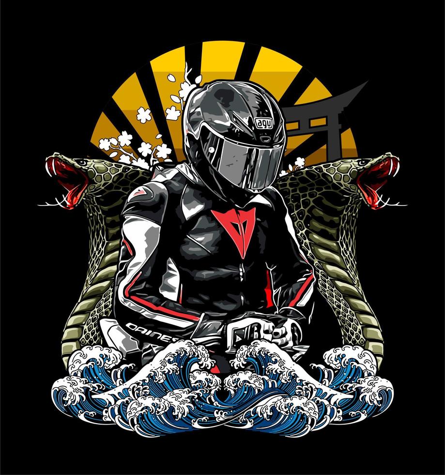 Biker Poster Vector Art, Icons, and Graphics for Free Download