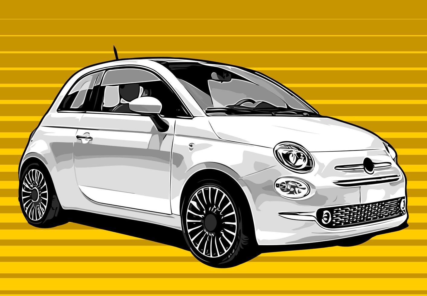 white city car vector templat