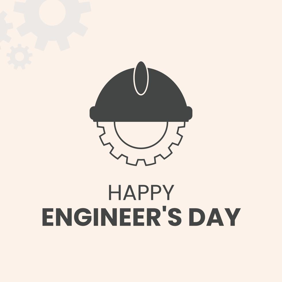 Engineers day celebration design vector