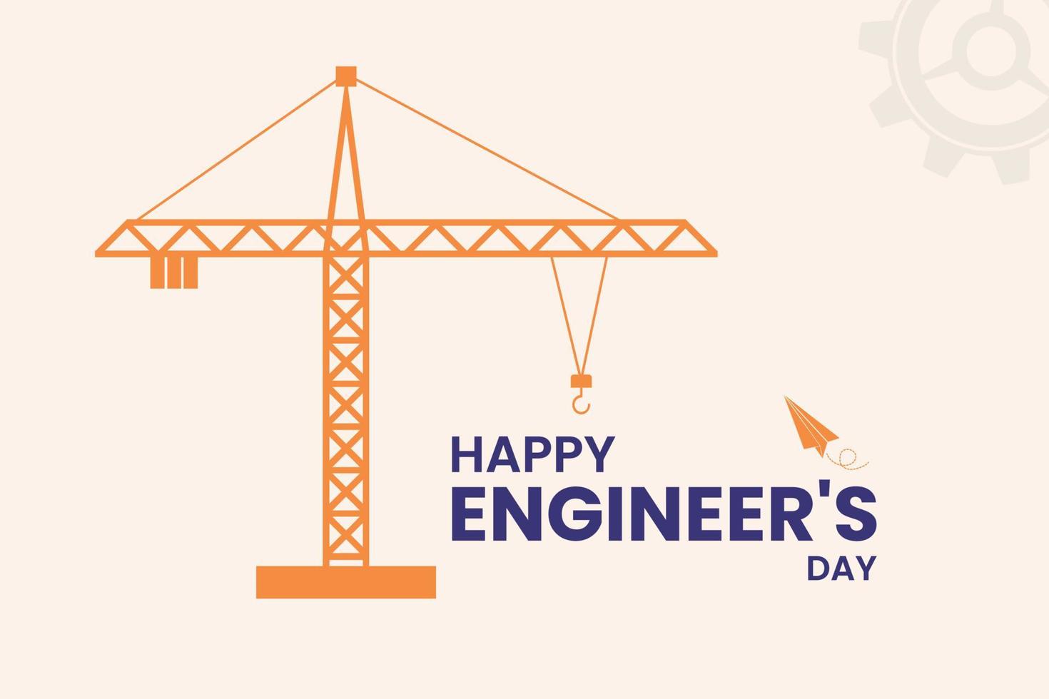 Engineers day celebration design vector