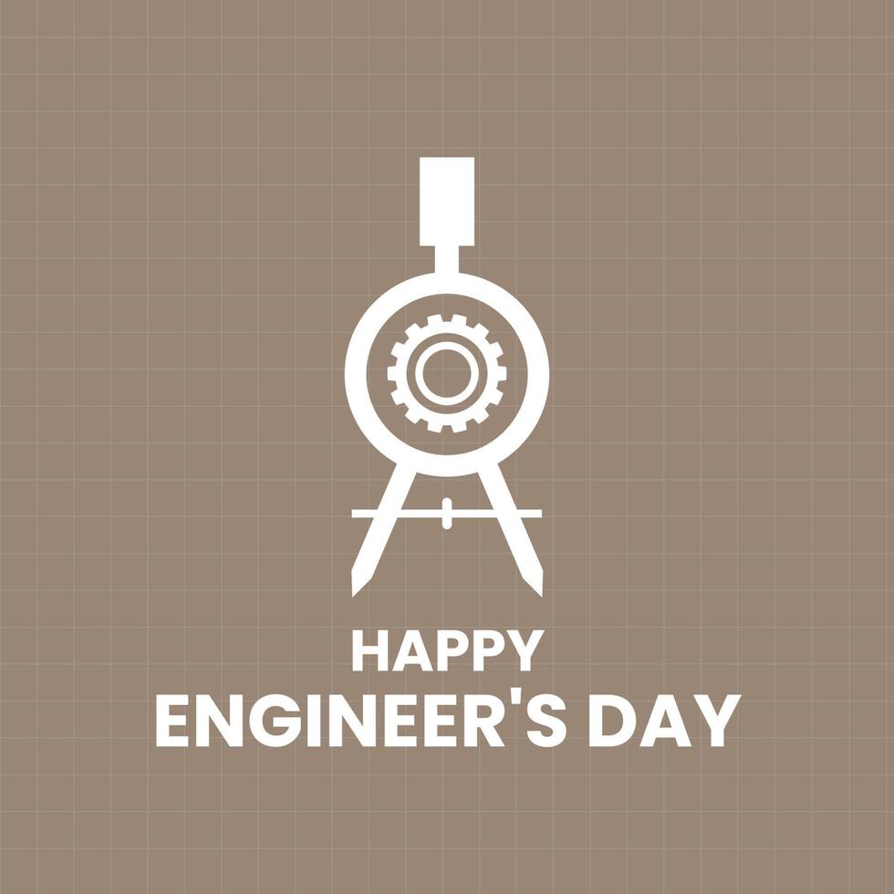Engineers day celebration design vector