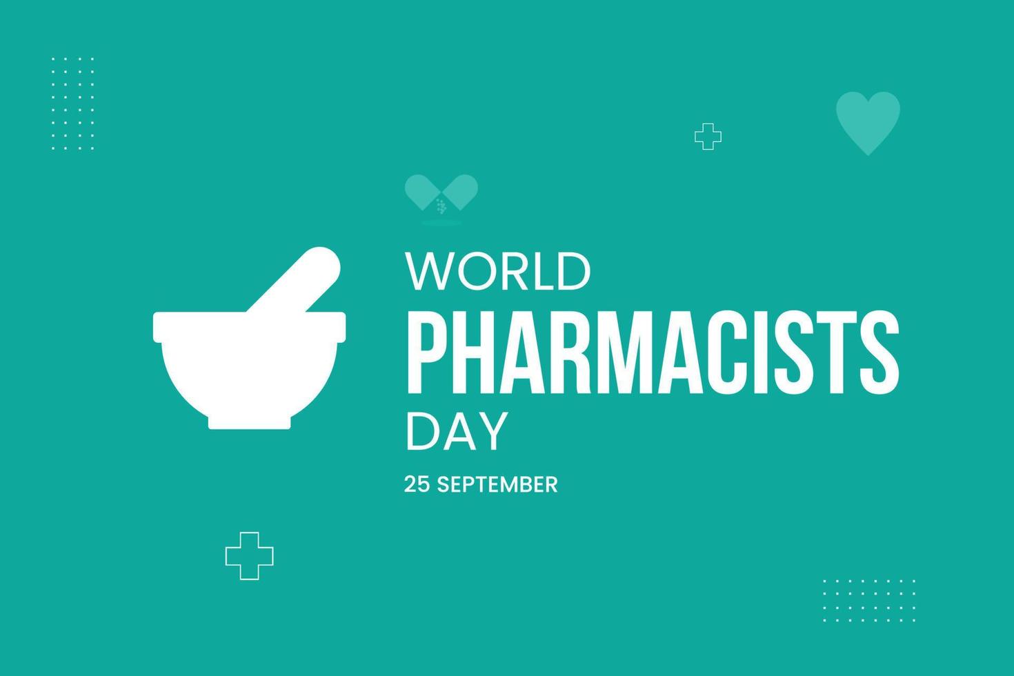 diseño del día mundial del farmacéutico vector