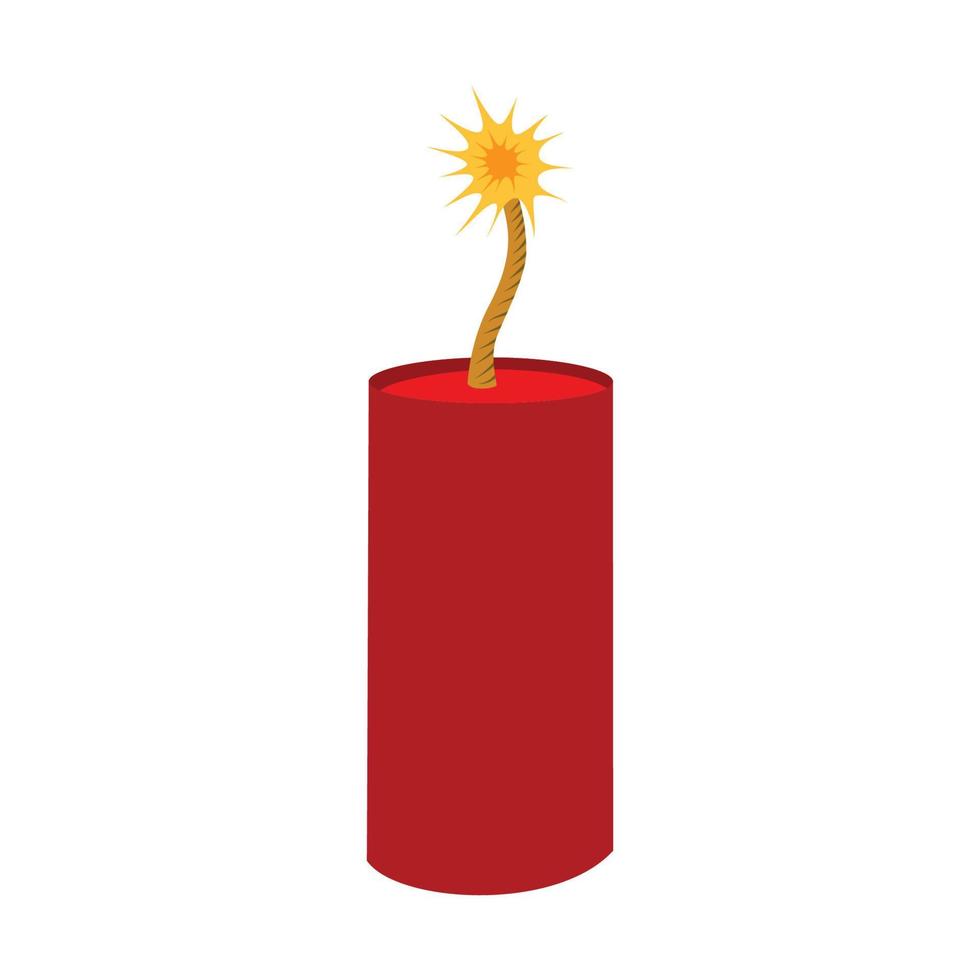 Candle icon Vector illustration of modern flat design style. Isolated on a stylish white background. Elements in flat design.