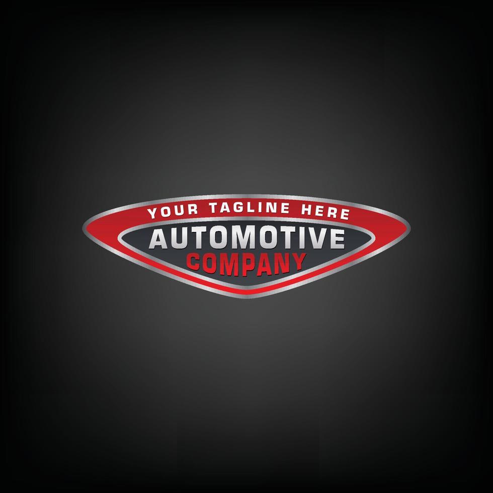 símbolo de logotipo de detalle de coche automático. ilustración vectorial logotipo de la insignia del automóvil automotriz vector