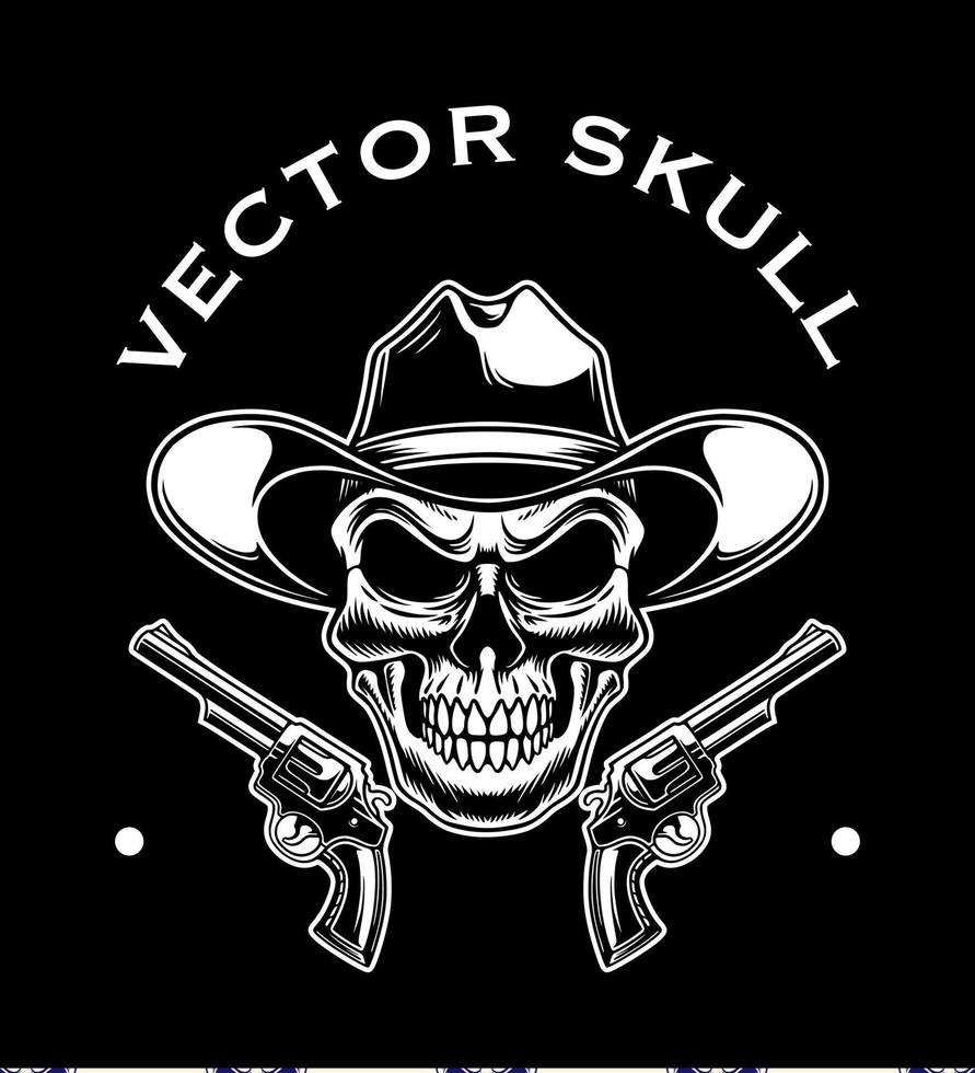 diseño de icono de logotipo de vector de cabeza de cráneo