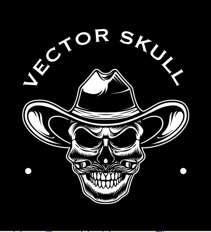 Skull head vector logo icon design