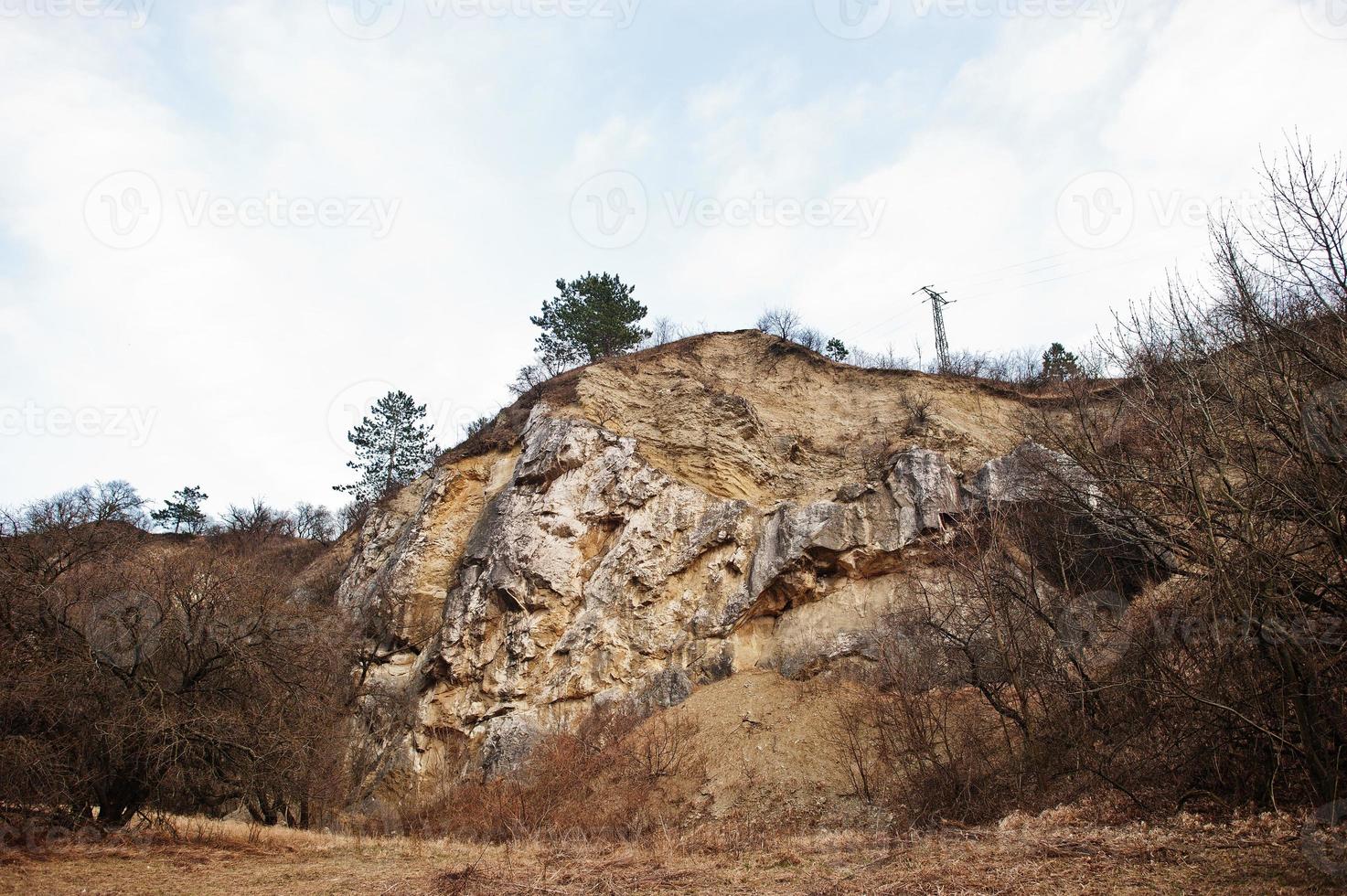 rock en turold science trail, mikulov, república checa. foto