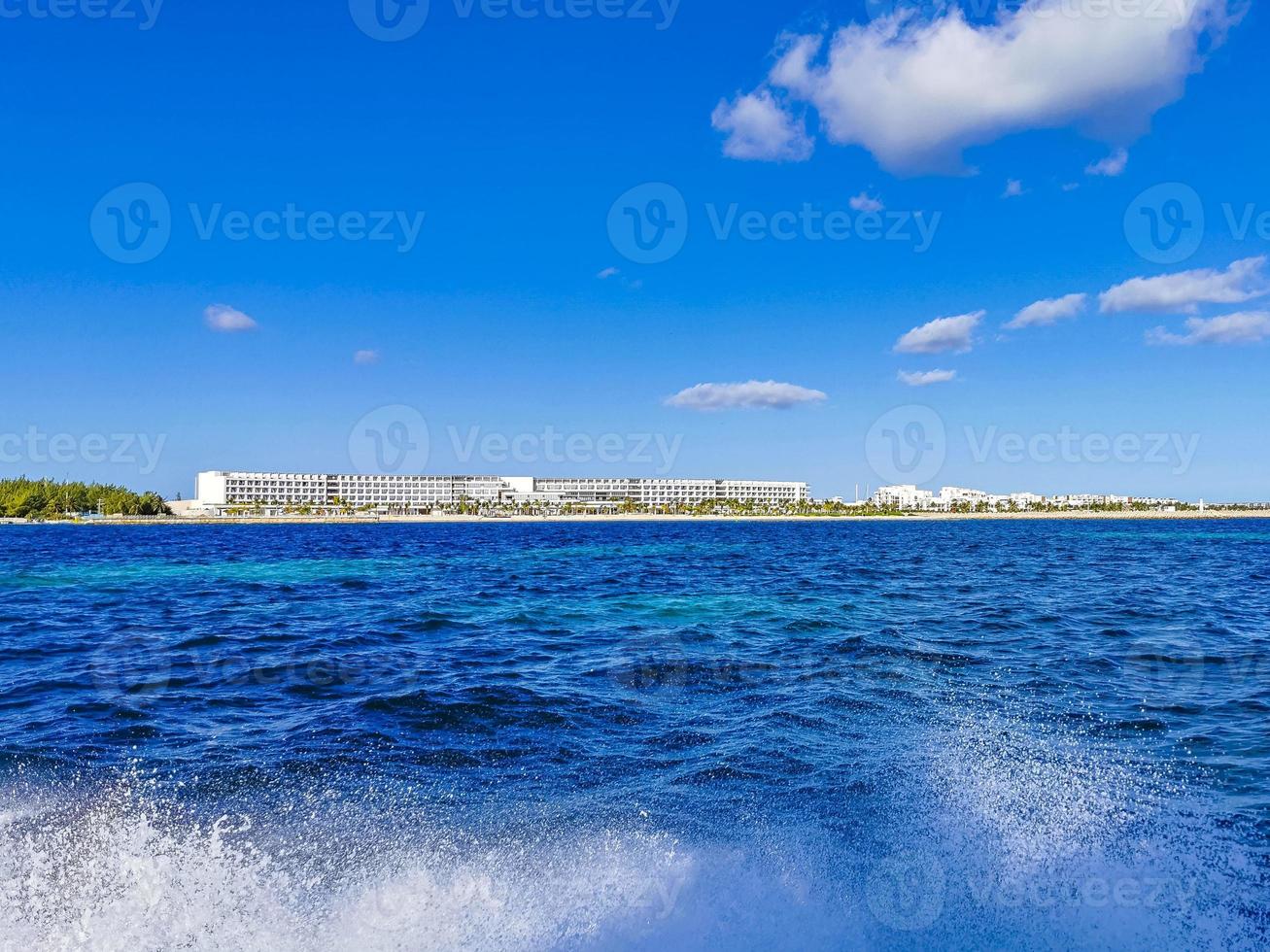 Boat trip Cancun Mexico to Island Mujeres Contoy Whale shark. photo