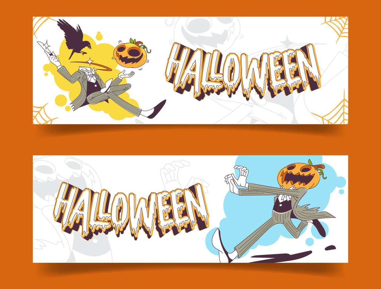 halloween banner vector illustration