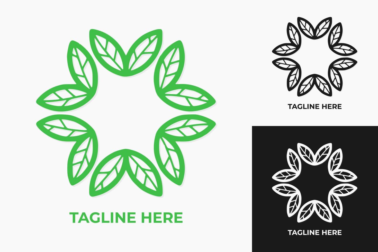 eco logo. green nature vector