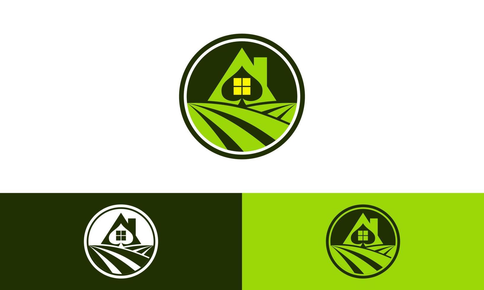 Vector illustration of ace house icon sign in flat and simple design. Good for any business related to real estate, lodging, rental houses, condominiums, residences