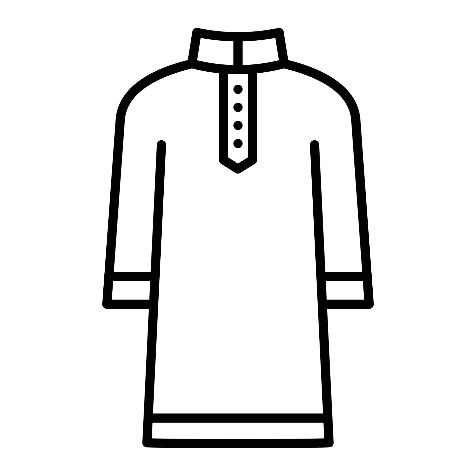 kurta-line-icon-10584233-vector-art-at-vecteezy