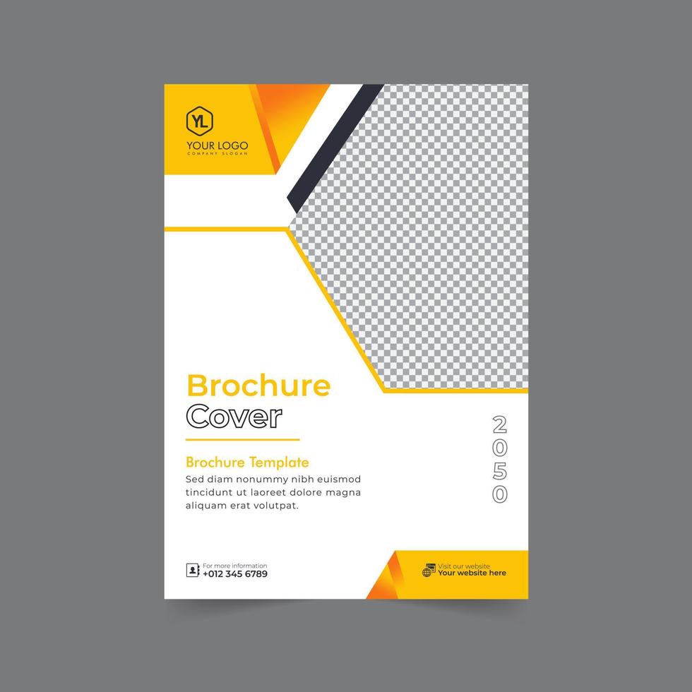 Business brochure cover annual report cover, book cover or flyer design. Leaflet presentation. Catalog with Abstract geometric background. Modern publication poster magazine, layout, template, vector