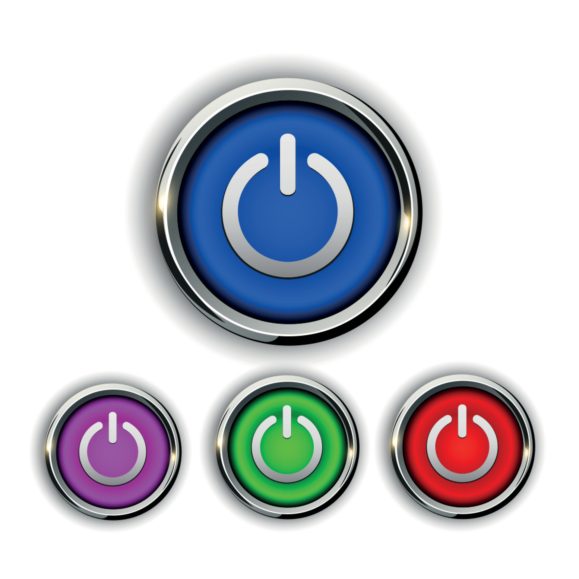 Power buttons icons, buttons vector design. 10585471 Vector Art at Vecteezy