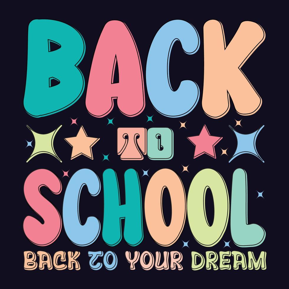 Back to school t shirt design vector